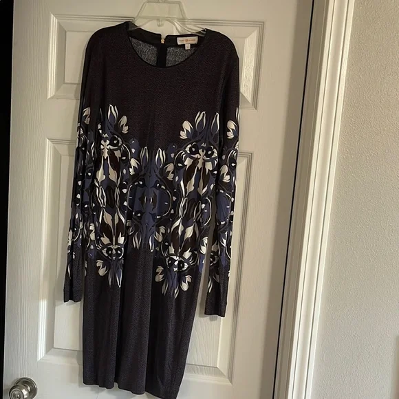 knee length dresses for ladies Tory Burch Size 12 Black Silk Blend Long Balloon Sleeve Swiss Dot Dress —  Labels Resale Boutique main image 1